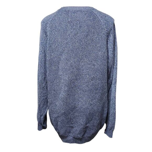 Weatherproof vintage waffle knit sweater heathered blue XXL - Picture 3 of 8